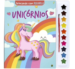 LIVRO BRINCANDO C/AQUARELA UNICORNIO 1157850
